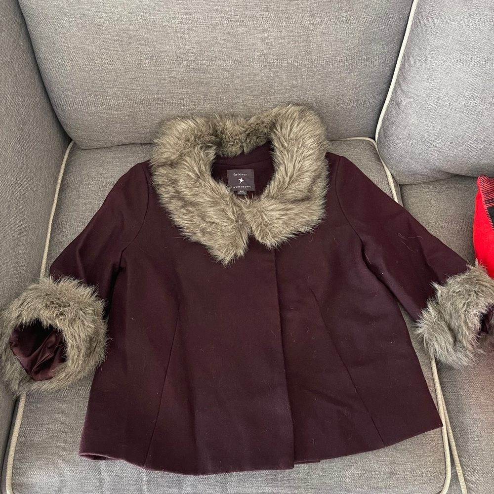 F21 Cropped Coat 🧥